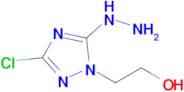 2-(3-Chloro-5-hydrazinyl-1H-1,2,4-triazol-1-yl)ethan-1-ol