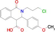 2-(3-Chloropropyl)-3-(4-methoxyphenyl)-1-oxo-1,2,3,4-tetrahydroisoquinoline-4-carboxylic acid