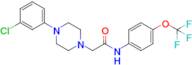 2-(4-(3-Chlorophenyl)piperazin-1-yl)-N-(4-(trifluoromethoxy)phenyl)acetamide