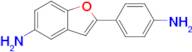 2-(4-Aminophenyl)benzofuran-5-amine