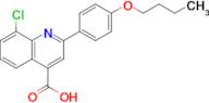 2-(4-Butoxyphenyl)-8-chloroquinoline-4-carboxylic acid