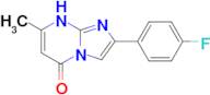 2-(4-fluorophenyl)-7-methyl-5H,8H-imidazo[1,2-a]pyrimidin-5-one