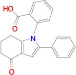 2-(4-Oxo-2-phenyl-4,5,6,7-tetrahydro-1H-indol-1-yl)benzoic acid