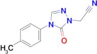 2-(5-Oxo-4-(p-tolyl)-4,5-dihydro-1H-1,2,4-triazol-1-yl)acetonitrile