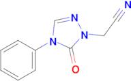 2-(5-Oxo-4-phenyl-4,5-dihydro-1H-1,2,4-triazol-1-yl)acetonitrile