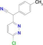 2-(6-Chloropyridazin-3-yl)-2-(p-tolyl)acetonitrile