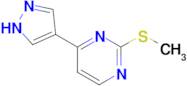 2-(Methylthio)-4-(1H-pyrazol-4-yl)pyrimidine