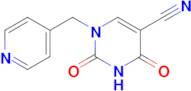 2,4-Dioxo-1-(pyridin-4-ylmethyl)-1,2,3,4-tetrahydropyrimidine-5-carbonitrile