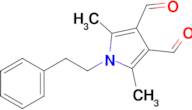 2,5-Dimethyl-1-phenethyl-1H-pyrrole-3,4-dicarbaldehyde