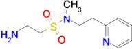 2-Amino-N-methyl-N-(2-(pyridin-2-yl)ethyl)ethane-1-sulfonamide