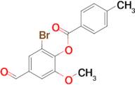 2-Bromo-4-formyl-6-methoxyphenyl 4-methylbenzoate