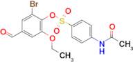 2-Bromo-6-ethoxy-4-formylphenyl 4-acetamidobenzenesulfonate