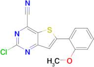 2-Chloro-6-(2-methoxyphenyl)thieno[3,2-d]pyrimidine-4-carbonitrile