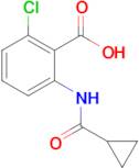 2-Chloro-6-(cyclopropanecarboxamido)benzoic acid