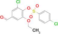 2-Chloro-6-ethoxy-4-formylphenyl 4-chlorobenzenesulfonate