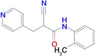 2-Cyano-3-(pyridin-4-yl)-N-(o-tolyl)propanamide