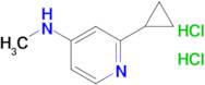 2-Cyclopropyl-N-methylpyridin-4-amine dihydrochloride