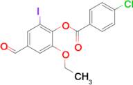 2-Ethoxy-4-formyl-6-iodophenyl 4-chlorobenzoate