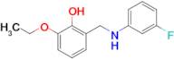 2-Ethoxy-6-(((3-fluorophenyl)amino)methyl)phenol