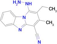 2-Ethyl-1-hydrazinyl-3-methylbenzo[4,5]imidazo[1,2-a]pyridine-4-carbonitrile