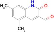 5,7-dimethyl-2-oxo-1,2-dihydroquinoline-3-carbaldehyde