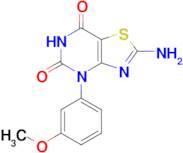 2-Amino-4-(3-methoxyphenyl)thiazolo[4,5-d]pyrimidine-5,7(4H,6H)-dione