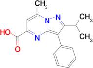 2-Isopropyl-7-methyl-3-phenylpyrazolo[1,5-a]pyrimidine-5-carboxylic acid