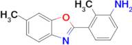 2-Methyl-3-(6-methylbenzo[d]oxazol-2-yl)aniline