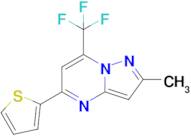2-Methyl-5-(thiophen-2-yl)-7-(trifluoromethyl)pyrazolo[1,5-a]pyrimidine