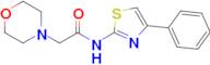 2-Morpholino-N-(4-phenylthiazol-2-yl)acetamide