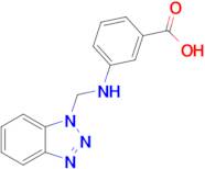 3-(((1H-benzo[d][1,2,3]triazol-1-yl)methyl)amino)benzoic acid