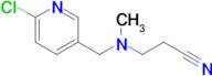 3-(((6-Chloropyridin-3-yl)methyl)(methyl)amino)propanenitrile