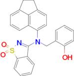 3-((1,2-Dihydroacenaphthylen-5-yl)(2-hydroxybenzyl)amino)benzo[d]isothiazole 1,1-dioxide