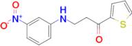 3-((3-Nitrophenyl)amino)-1-(thiophen-2-yl)propan-1-one