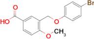 3-((4-Bromophenoxy)methyl)-4-methoxybenzoic acid