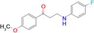 3-((4-Fluorophenyl)amino)-1-(4-methoxyphenyl)propan-1-one