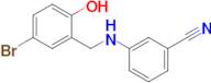 3-((5-Bromo-2-hydroxybenzyl)amino)benzonitrile