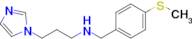 3-(1H-imidazol-1-yl)-N-(4-(methylthio)benzyl)propan-1-amine