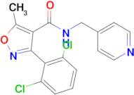 3-(2,6-Dichlorophenyl)-5-methyl-N-(pyridin-4-ylmethyl)isoxazole-4-carboxamide