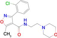 3-(2-Chlorophenyl)-5-methyl-N-(2-morpholinoethyl)isoxazole-4-carboxamide