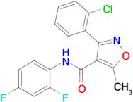 3-(2-Chlorophenyl)-N-(2,4-difluorophenyl)-5-methylisoxazole-4-carboxamide