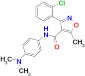 3-(2-Chlorophenyl)-N-(4-(dimethylamino)phenyl)-5-methylisoxazole-4-carboxamide