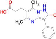 3-{5,7-dimethyl-2-oxo-3-phenyl-1H,2H-pyrazolo[1,5-a]pyrimidin-6-yl}propanoic acid