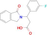 3-(3-Fluorophenyl)-3-(1-oxoisoindolin-2-yl)propanoic acid