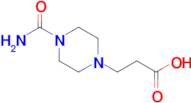 3-(4-Carbamoylpiperazin-1-yl)propanoic acid