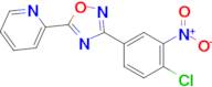 3-(4-Chloro-3-nitrophenyl)-5-(pyridin-2-yl)-1,2,4-oxadiazole