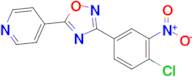 3-(4-Chloro-3-nitrophenyl)-5-(pyridin-4-yl)-1,2,4-oxadiazole