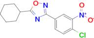 3-(4-Chloro-3-nitrophenyl)-5-cyclohexyl-1,2,4-oxadiazole