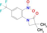 3,3-Dimethyl-1-(2-nitro-4-(trifluoromethyl)phenyl)azetidin-2-one