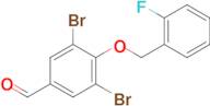 3,5-Dibromo-4-((2-fluorobenzyl)oxy)benzaldehyde